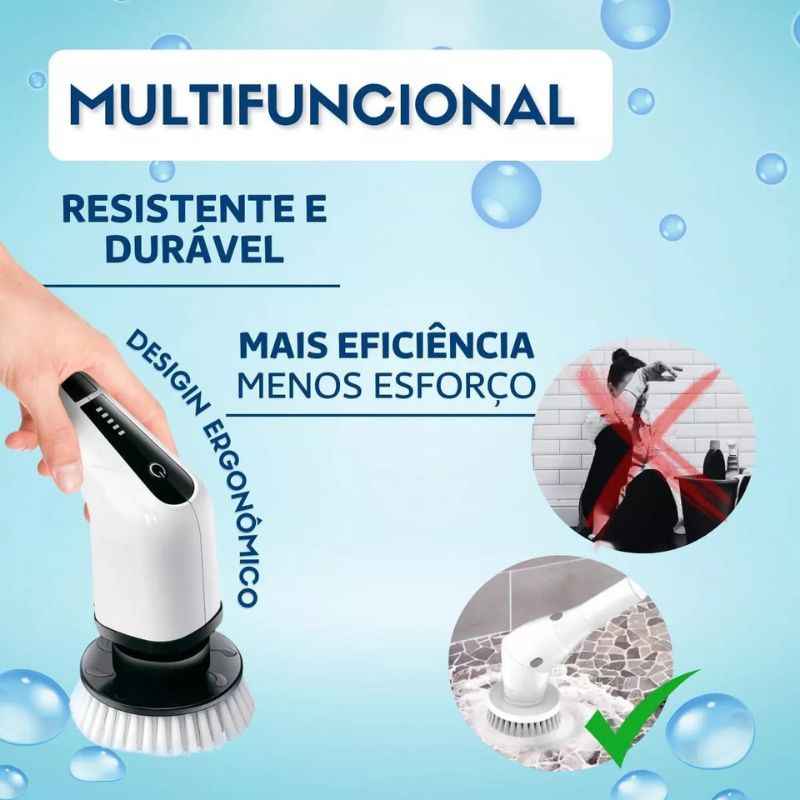 Escova Elétrica de Limpeza Multiuso - 7 em 1 -Acasa