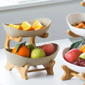 Fruteira de Mesa Cesta de Fruta Bambu -Acasa