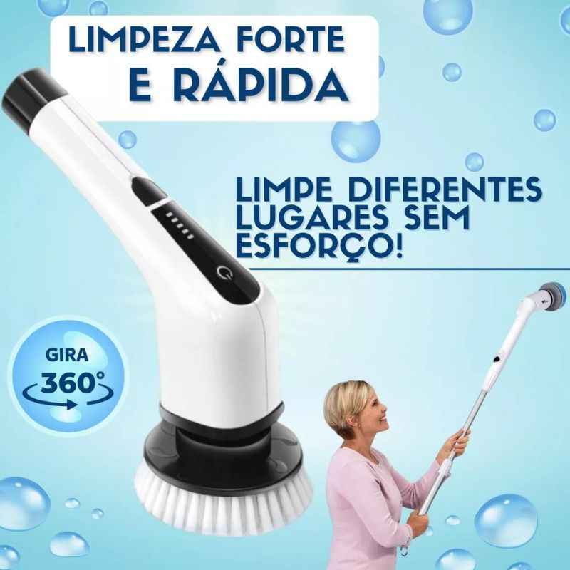 Escova Elétrica de Limpeza Multiuso - 7 em 1 -Acasa