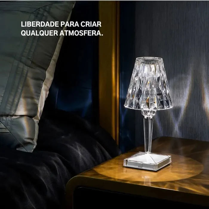 Luminária de Mesa LED Sem Fio 3 em 1 Premium -Acasa