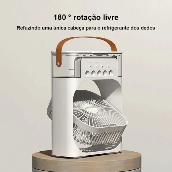 Ventilador com Umidificador de Ar Portátil  Acasa  🧊