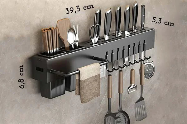 Organizador de parede para utensílios de cozinha -Acasa