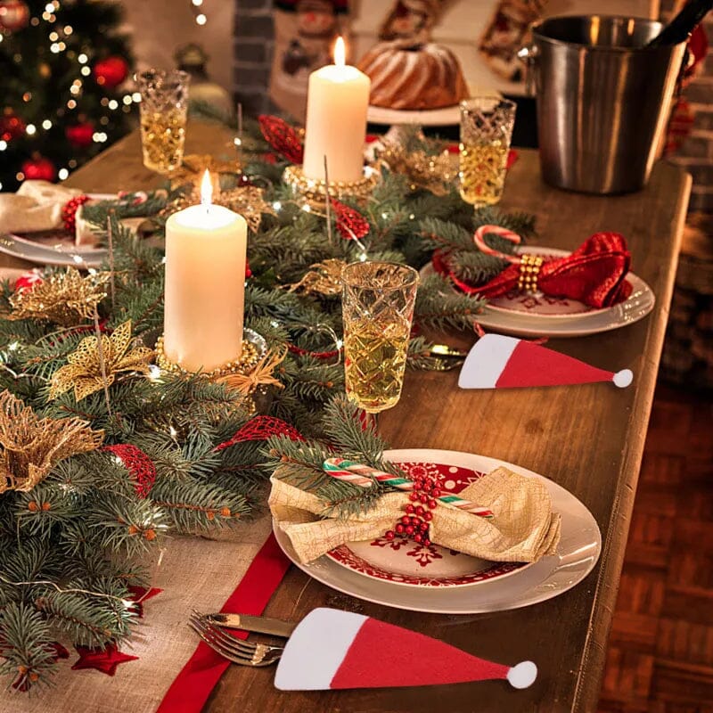 Porta Talheres Decoração Mesa Posta de Natal